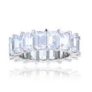 Italo emerald ct sterling silver ring